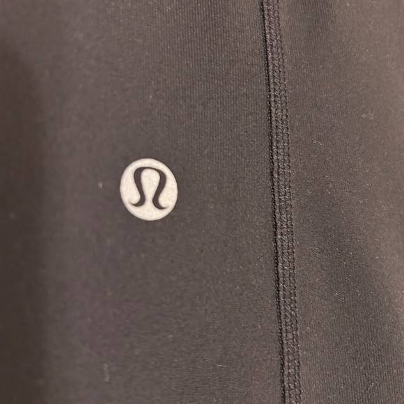 Lululemon Flare Black Stretch pants with Multi-Color Waistband, Size 6 Reg. - Picture 3 of 5